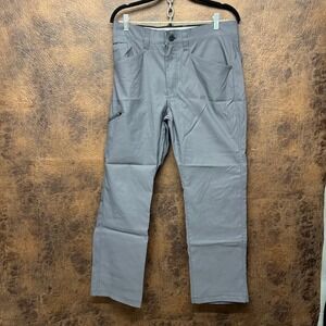 Orvis Mens Adventure Ripstop Water Repellant Stretch Pants Gray Grey 32x30
